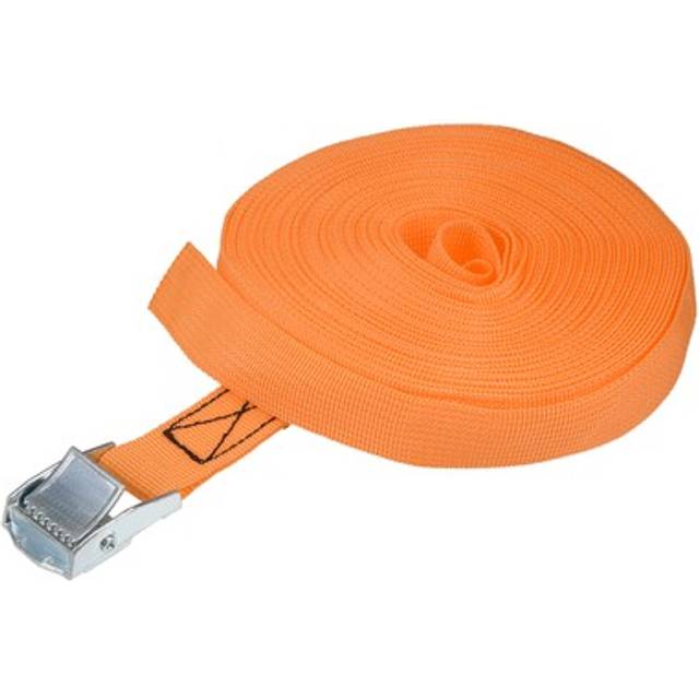 12mx25mm Lashing Strap Cargo Tie Down With Cam Buckle 250kg Work Load, Orange
