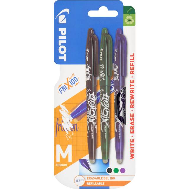 Pilot Frixion Ball School Colours 3Pk