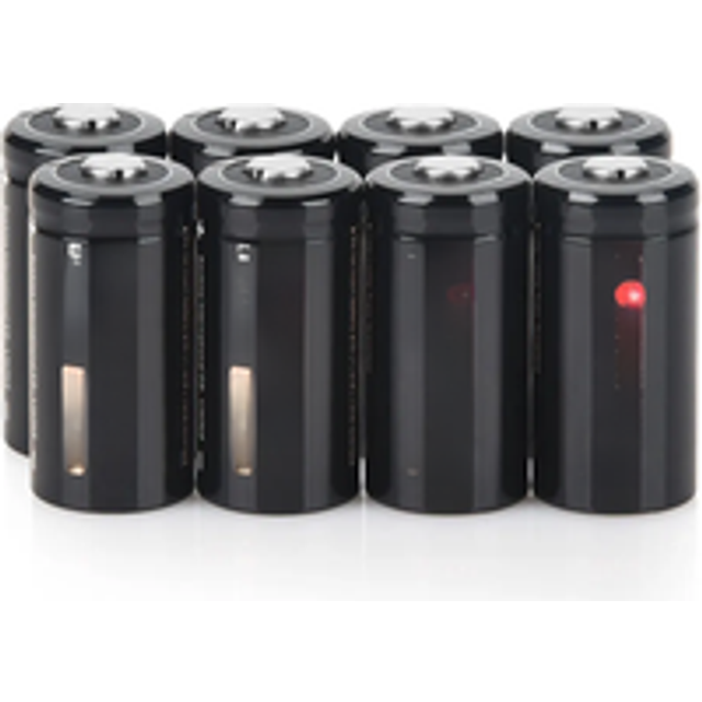 Soshine CR123A 3V Primary Lithium Battery 3 Volt 1600mAh CR123A Batteries Non-Rechargeable Li-ion Battery 10 Years Storage life - 1600mah 8PC