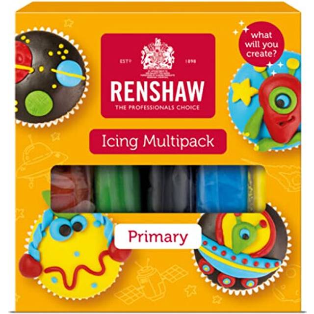 Renshaw Just Roll With It Fondant Icing Multipack - Primary Colours, 500 g (Pack of 1)