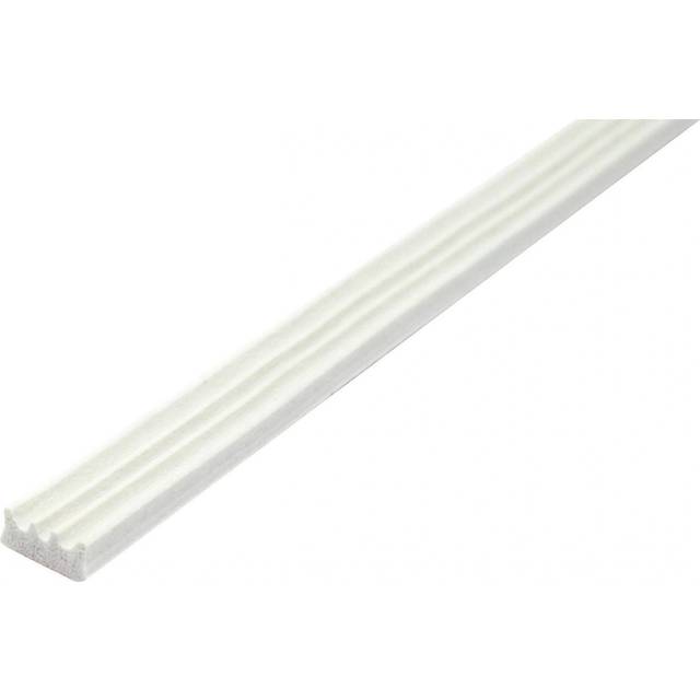 (9mm x 3.5mm, White) Faithfull Epdm Draught Excluder, W Profile