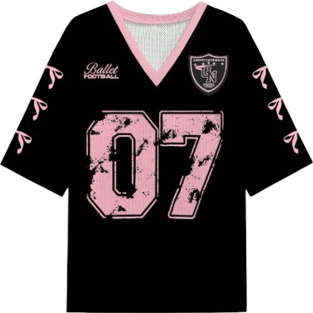 Slaydiva 07 Jersey Butterfly Tie Shirt Casual Letter & Number Graphic T-Shirt For Women, Suitable For Summer