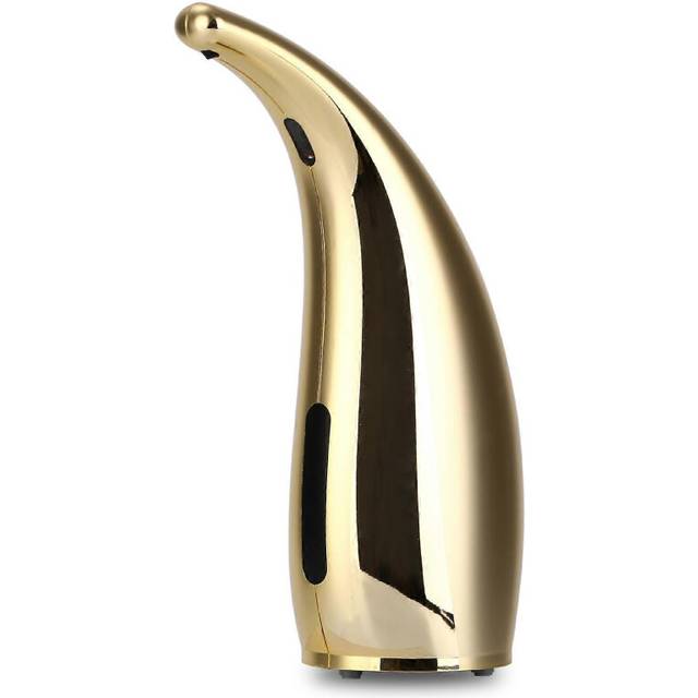 (As show, One size) Soap Dispenser Automatic, Touchless Liquid Soap Dispenser, with Infrared Motion Sensor, Gold, 300ml/11oz