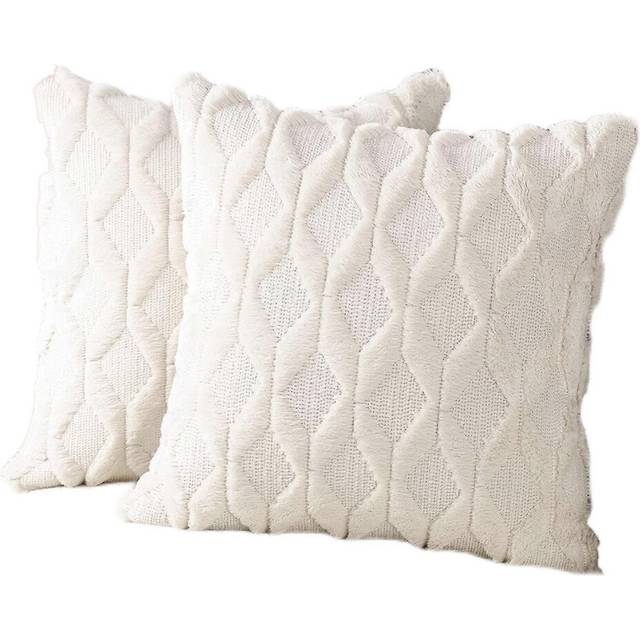 (As show, One size) Soft plush short wool velvet decorative pillow cover, luxurious cushion cover sofa bedroom pillow cover.