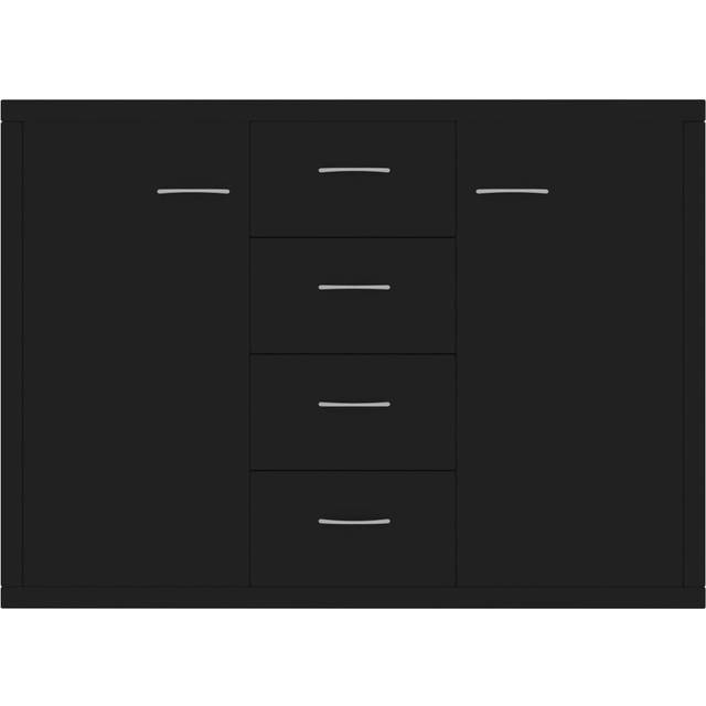 vidaXL Sideboard Black 88x30x65 cm Engineered Wood