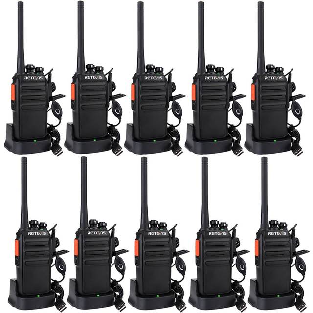 Retevis RT24 Walkie Talkies for Adults, Professional Two Way Radio, PMR446 Long Range License Free, 2 Way Radios Walkie Talkie with Earpieces for Com