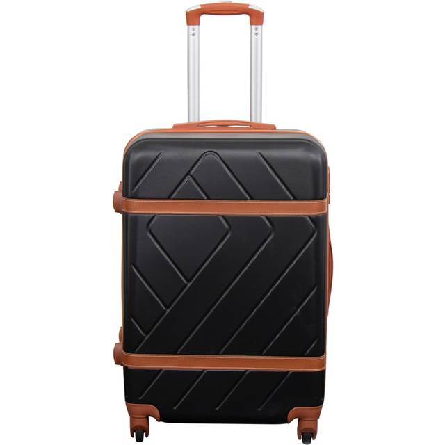 Erbjudanden på resväskor - Hardcase - Storlek Medium - Retro svart - Smart resväska (Medium - 60-99 L)