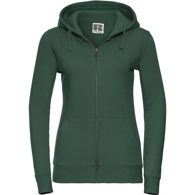 Russell Athletic Womens/Ladies Authentic Full Zip Hoodie (Bottle Green) - Size X-Large