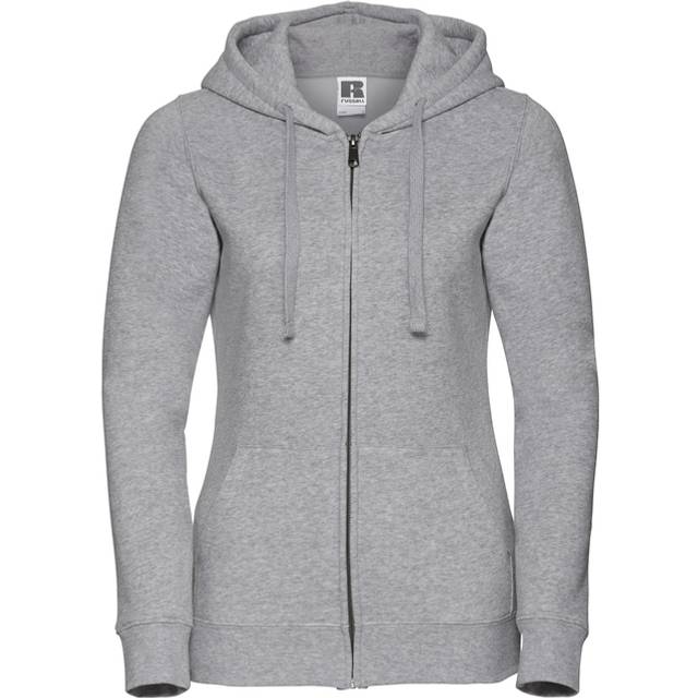 Russell Athletic Womens Ladies Premium Authentic Zipped Hoodie (3-Layer Fabric) (Light Oxford) - Multicolour - Size Medium