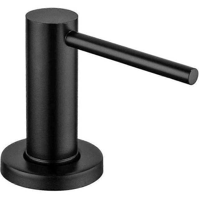 (As show, One size) Soap Dispenser compatible with Kitchen Sink Brushed Stainless Steel Countertop Pump Hand Lotion Built in Bottle