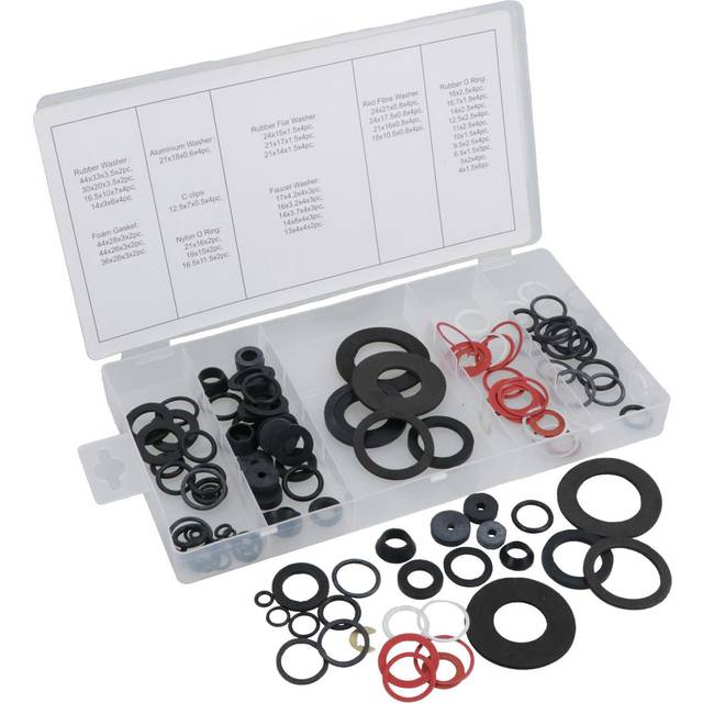 Tap Washer / Washers Ring Gasket O-rings Repair Assortment Set 125pc Ast16