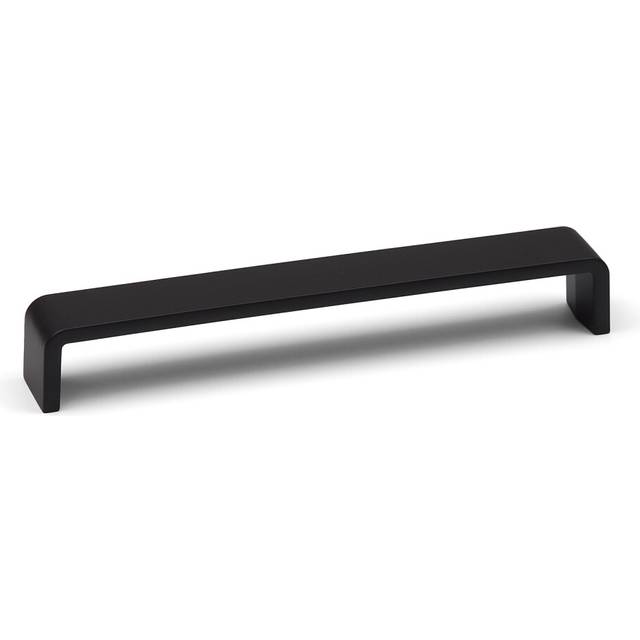 (192mm Handle) Matt Black Cupboard Handles Square D-Bar