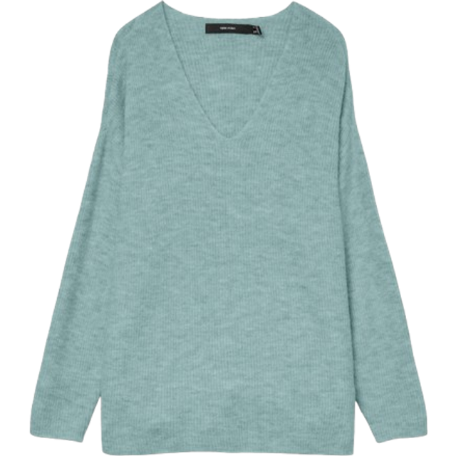 Women's V-neck sweater Vero Moda Crewlefile - Gris - L