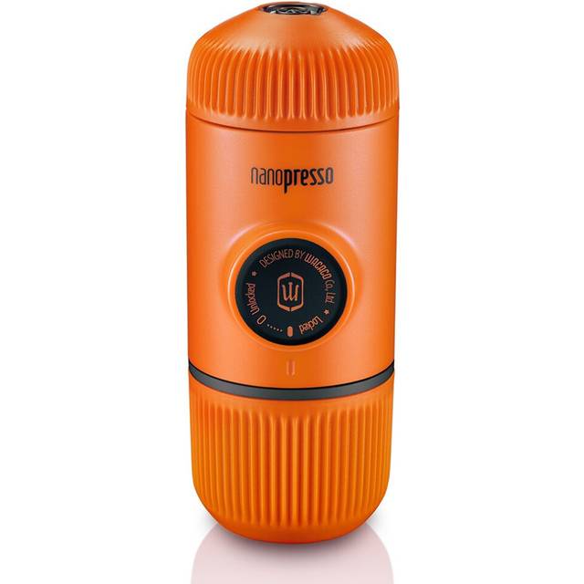 WACACO Nanopresso Portable Espresso Maker, Upgrade Version of Minipresso, 18 Bar Pressure, Orange Patrol Edition, Small Travel Coffee Maker, Manually