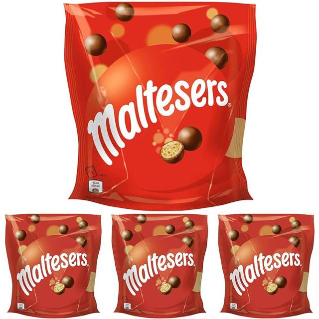 Maltesers Chocolate Gifts Bag, Chocolate Gifts, Sharing Pack, 175g (Pack of 4)