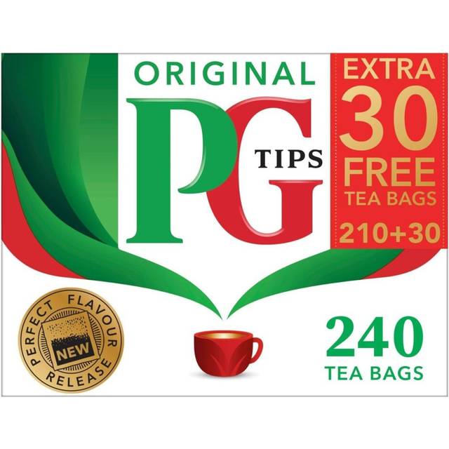 PG Tips Original Pyramid Tea, Bulk Pack of 4 (Total 960 Black Tea Bags)