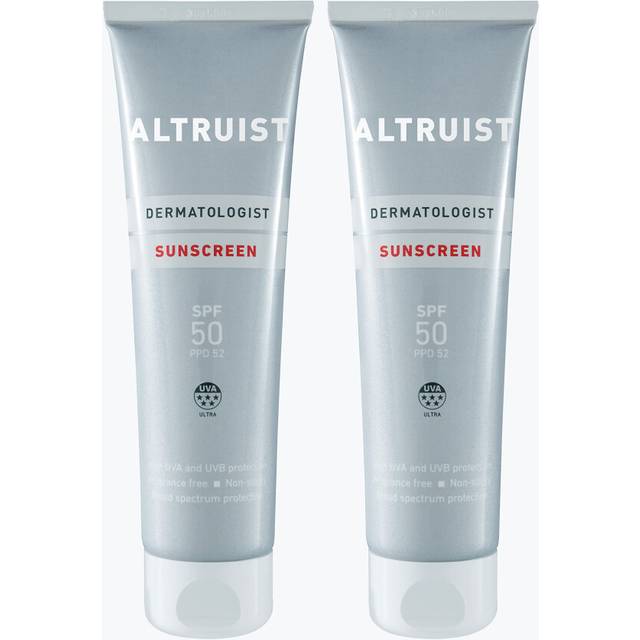 ALTRUIST. Dermatologist Sunscreen SPF 50 â Superior 5-star UVA protection by Dr Andrew Birnie, suitable for sensitive skin - 2 Count ( Pack of 1)