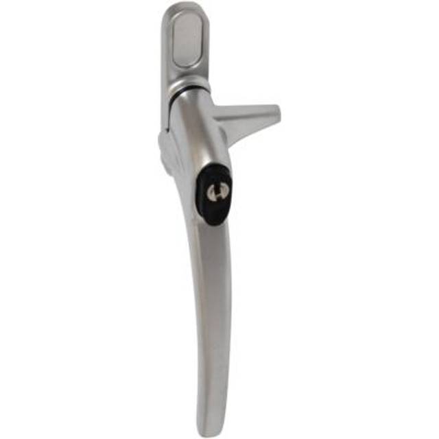 ERA PVCu/Timber Cockspur Locking Window Handle Left Hand Polished in Chrome Aluminium