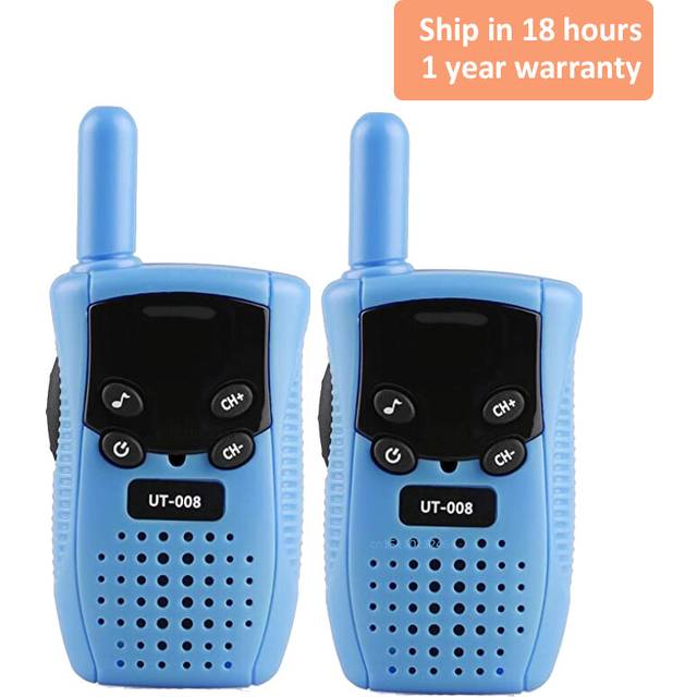 (2 Blue) New Mini Walkie Talkie Children Handheld Transceiver Long Range Portable Walkie-Talkie Kid Two Way Radio