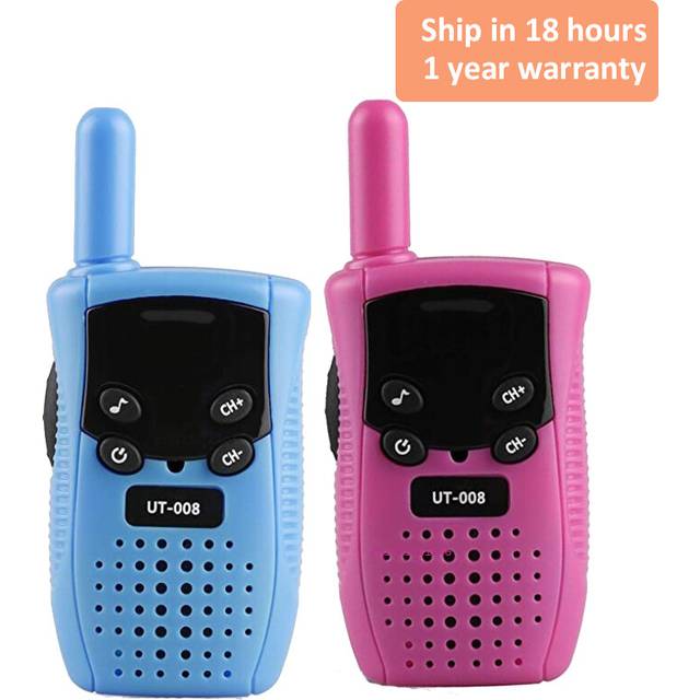(1 blue 1 pink) New Mini Walkie Talkie Children Handheld Transceiver Long Range Portable Walkie-Talkie Kid Two Way Radio
