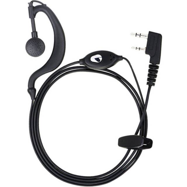 (1pcs) 10pcs BAOFENG Radio 2pin K Port Earpiece Ptt Mic Headset for Handheld Walkie Talkie Earphone For UV5R UV10R BF-888S UV16
