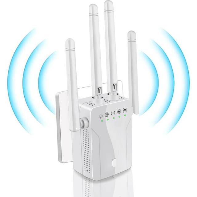 WiFi Extender Signal Booster for Home Internet Repeater Long Range Covers Up to 45+ Devices for House Basement Warehouse(White)