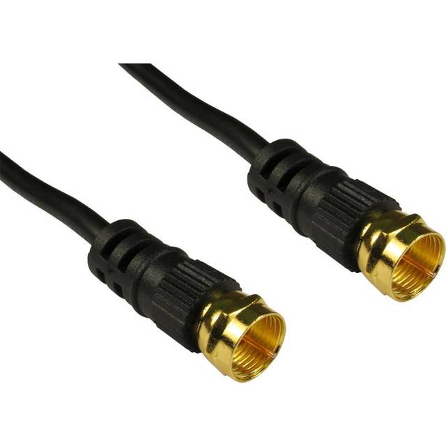 Cables Direct Coaxial F 20m coaxial cable Black