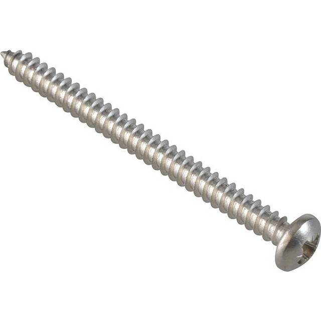 Forgefix Self-tapping Screws, Pozi, Pan Head, A2 Stainless Steel