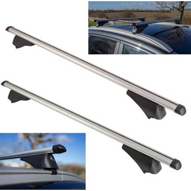 Aluminium Locking Roof Rack Cross Bars Fits Peugeot 5008 2014-2020 Sw 5 Door