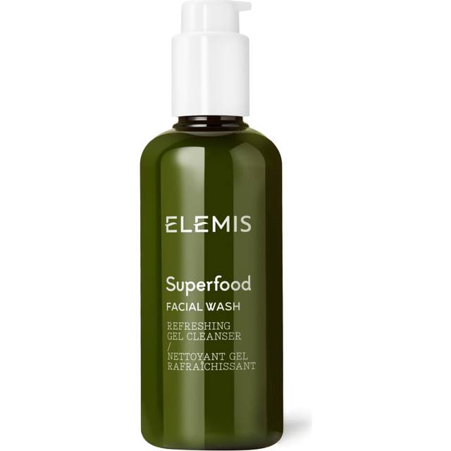 ELEMIS Superfood Face Wash 200ml, Lightweight Daily Nutrient-Rich Deep Gel to Foam Cleanser Balances & Hydrates Sensitive Skin, Refreshing,