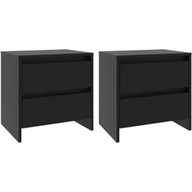 Bathurst 4 - Drawer Nightstand - Black (44.5cm H X 45cm W X 34.5cm D)