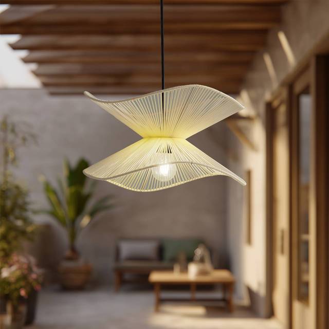 Ceiling Light Outdoordimmable 'Valdorin' made of Textile