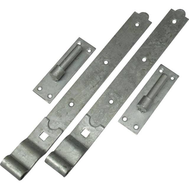 "(10"") Galvanised Hook and Band Gate Hinges Cranked"
