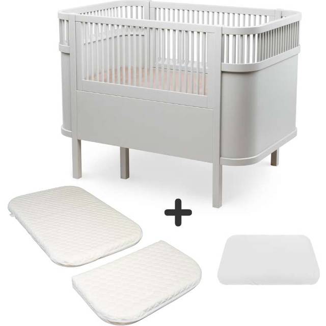 Sebra Sängen - Klassisk - Baby & Jr. - Sten Grå - Paket 1