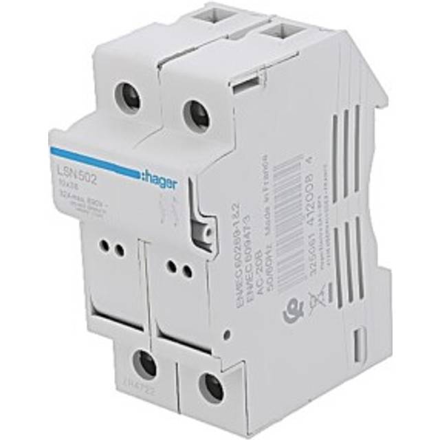 Lsn502 Fuse Isolator 10x38mm Din 32a 690v Pole: 2 -40-70°c Ip20 Hager