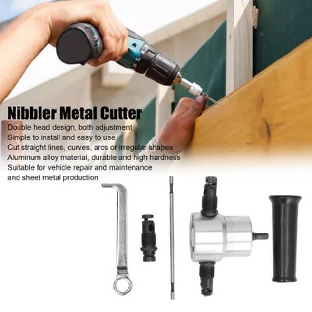 Hg Double Head Sheet Metal Nibbler Cutter Adjustment High Hardness Multifunction