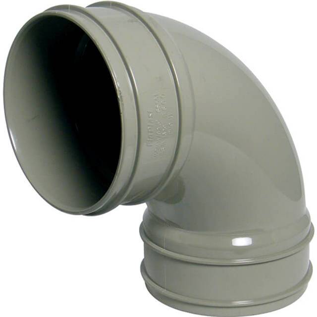 Floplast solvent weld soil 92.5 degree bend grey