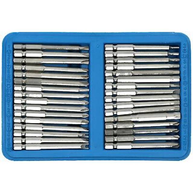 50pc Screwdriver Extra Long Bit Set Torx Hex Spline Phillips Pozi Star Security