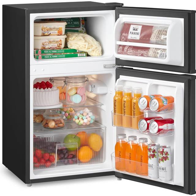 Comfee Black 87L 2-Section Under Counter Fridge Freezer with Removable Shelves