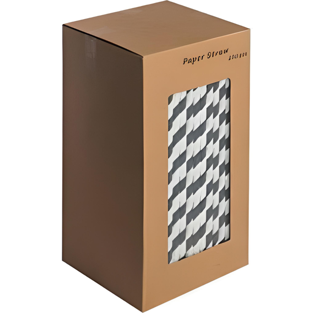 8 Black And White Striped Disposable Paper Straws Drinking Straws Pack Of 250