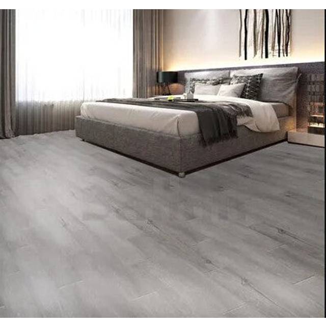(Sample Dark Grey) Luxury Click SPC Vinyl Flooring - 100% Waterproof, Ideal for Bathroom & Kitchen, 1.74MÂ² Packs