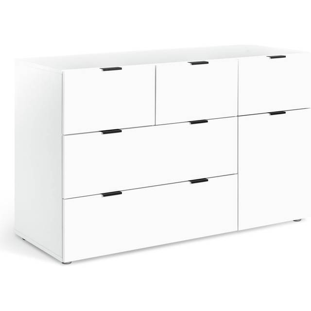 Habitat Zeke Wide 5 Drawer Chest - White
