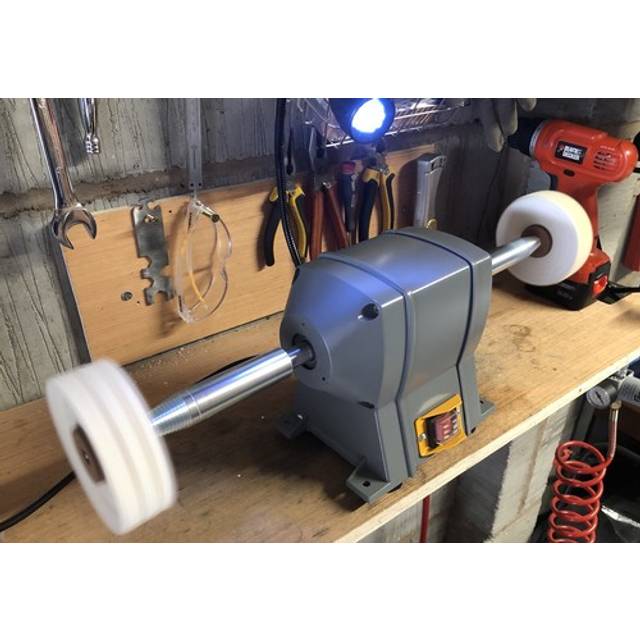 Bench polisher - bench buffer - buffing wheel - 400w polishing machine - hd