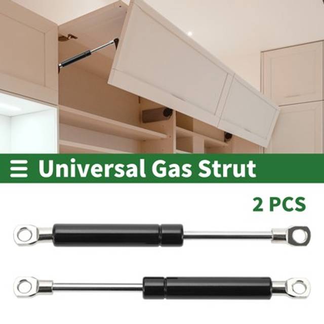 2pcs 7/180mm 35ib/160n/16kg Lift Supports Gas Struts Gas Springs Black