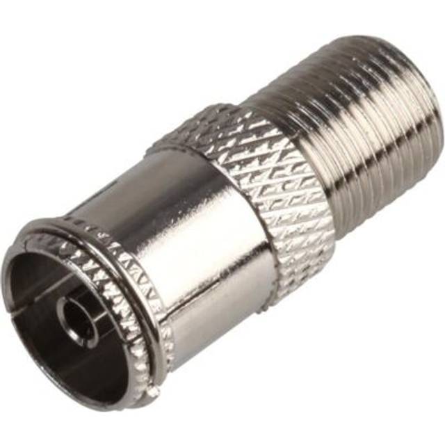Pro Signal - F Type Socket To Tv Coaxial Socket, Nickel Plated Brass Body