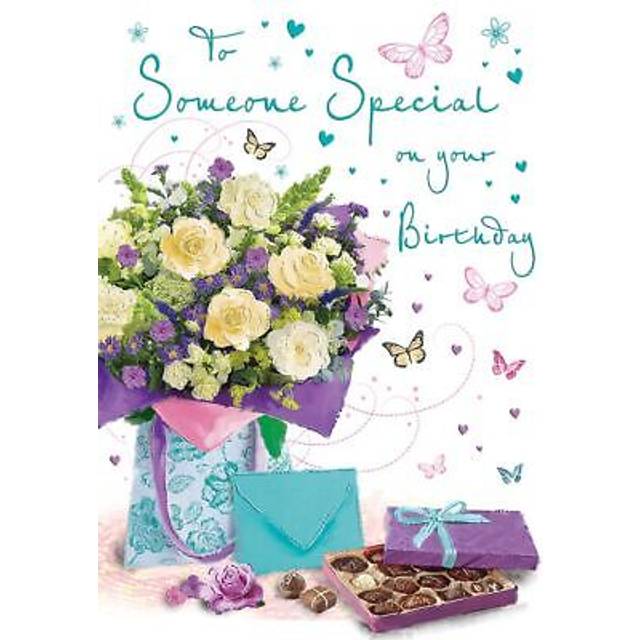 Birthday Card - Someone Special - Flowers & Chocolates - Regal Female Quality