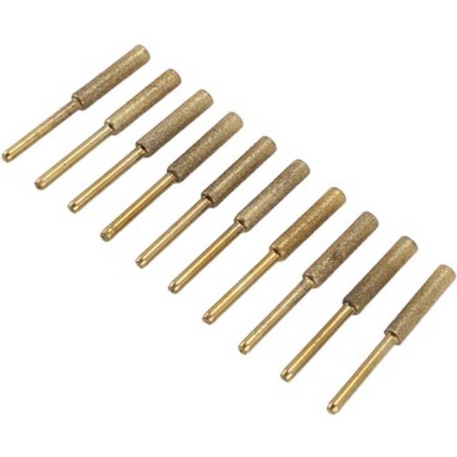 Electric Chainsaw Chain Sharpener Kit, 10pc Titanium Plated Diamond9780
