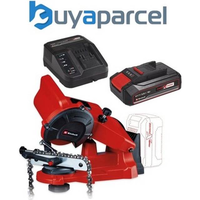 Einhell - 18v Cordless Chain Sharpener Power X-Change + 2.5Ah Battery + Charger