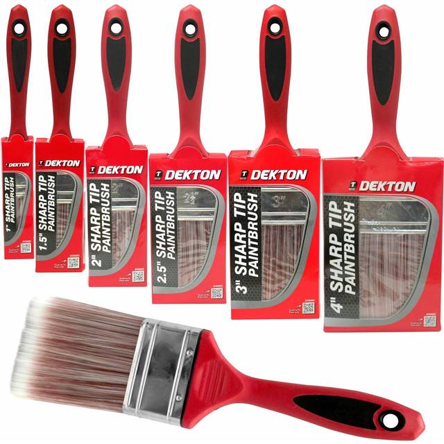 Dekton Sharp Tip Paint Brushes Decorating Wall Fence Home Diy Brush 1 To 4