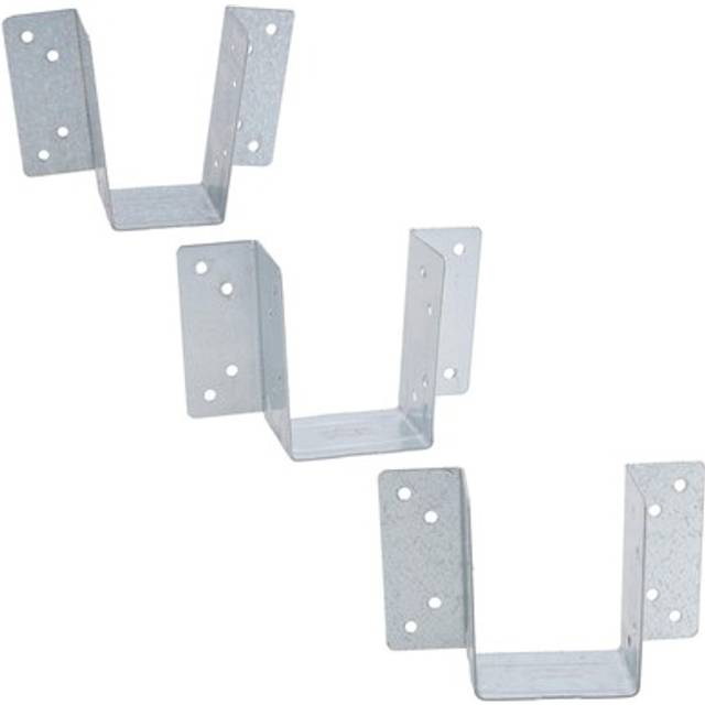AB Tools Mini Timber Wood Joist Hanger 50mm Decking Loft Galvanised Beam Holder - One Size